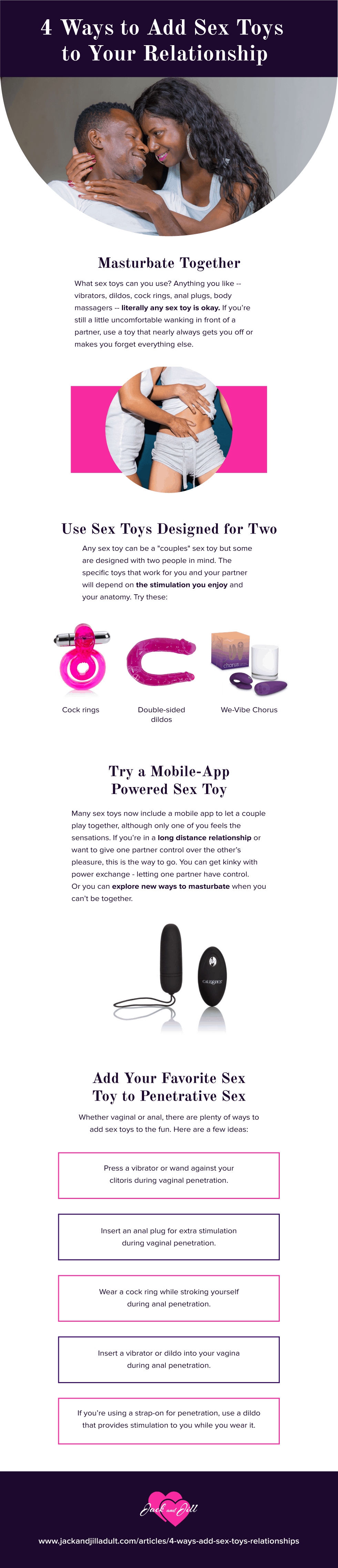 Infographic for 4 Ways to Add Sex Toys to Your Relationship