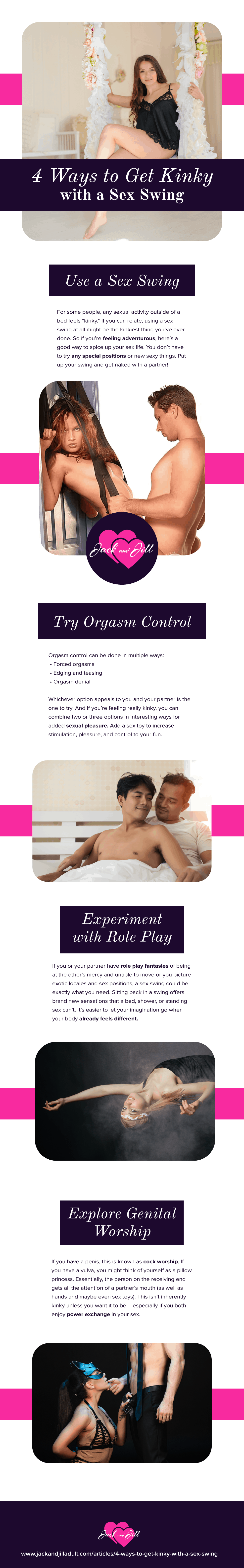 Infographic for 4 Ways to Get Kinky with a Sex Swing