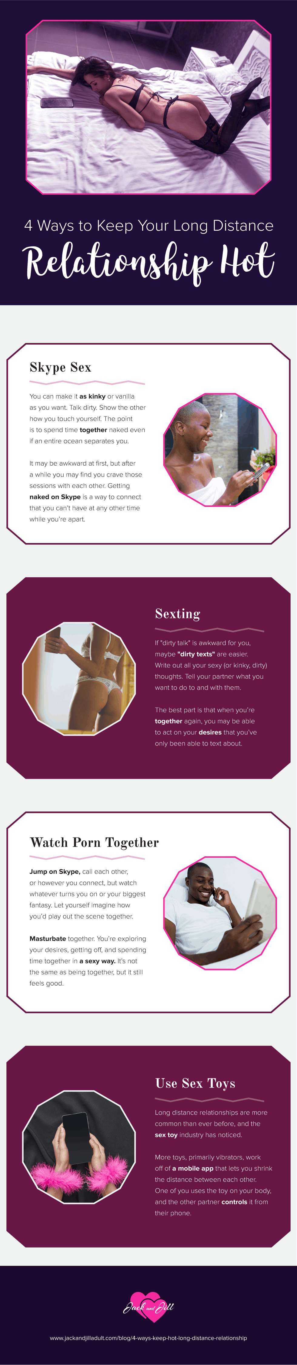 Infographic for 4 Ways to Keep It Hot in a Long Distance Relationship