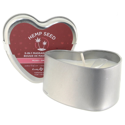 3-in-1 Love Massage Heart Candle 4oz/113g 
                