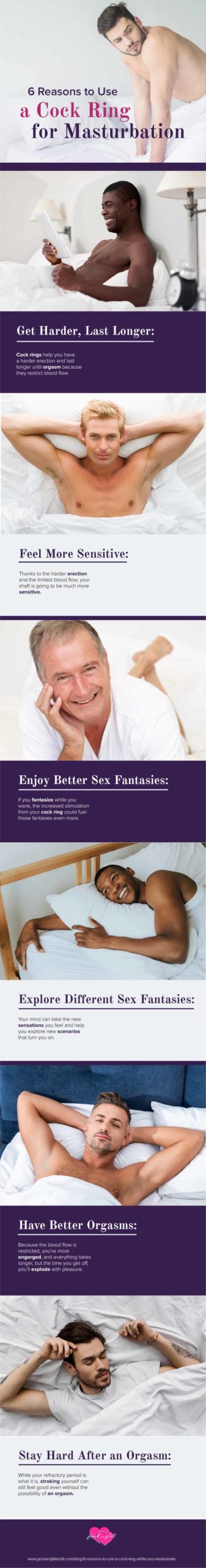 Infographic for 6 Reasons to Use a Penis Ring While You Masturbate