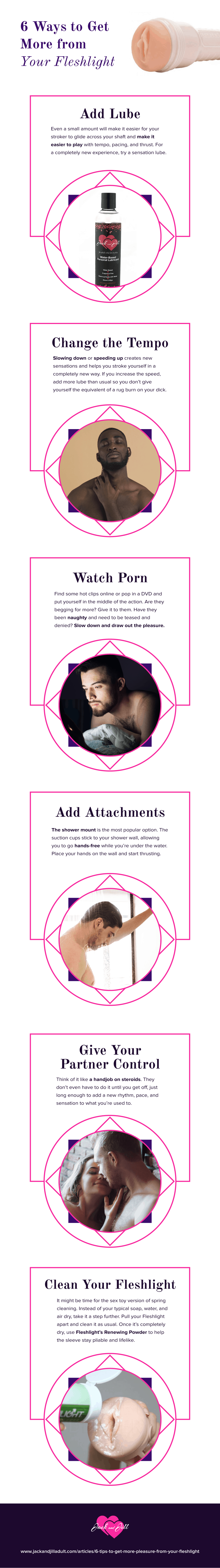 Infographic for 6 Tips to Get More Pleasure From Your Fleshlight