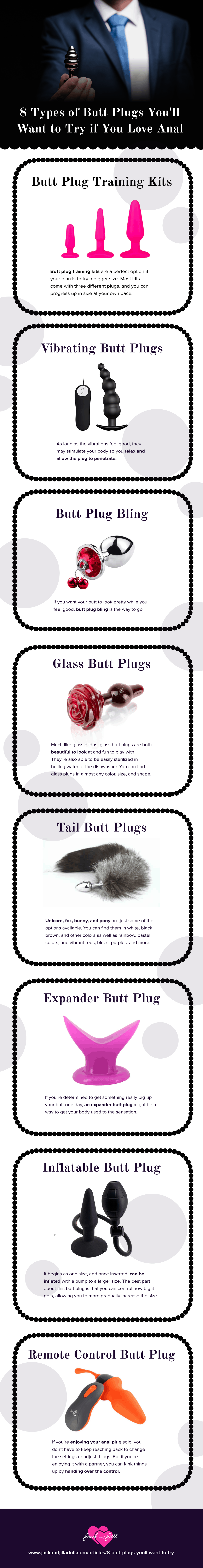 Infographic for 8 Butt Plugs You’ll Want to Try