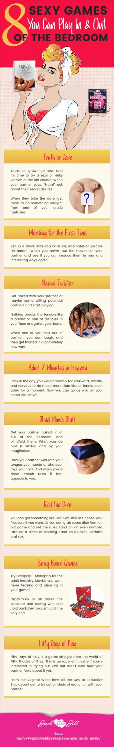 Infographic for 8 Sexy Games You Can Play In and Out of the Bedroom