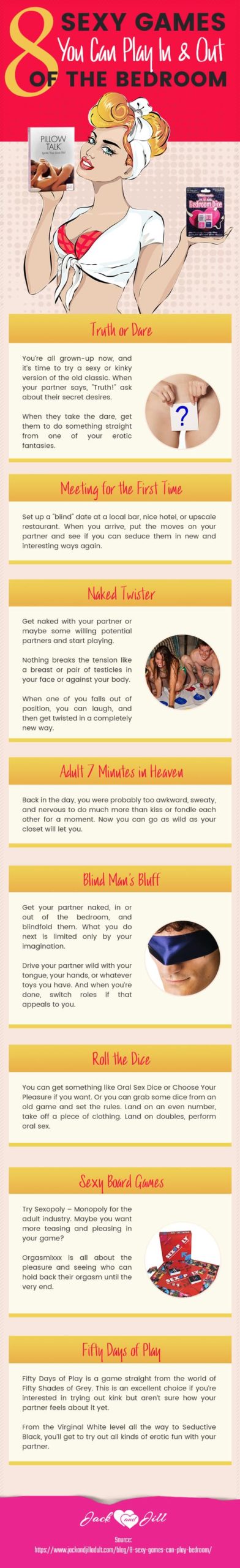 Infographic for 8 Sexy Games You Can Play In and Out of the Bedroom