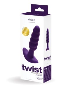 twist butt plug purple