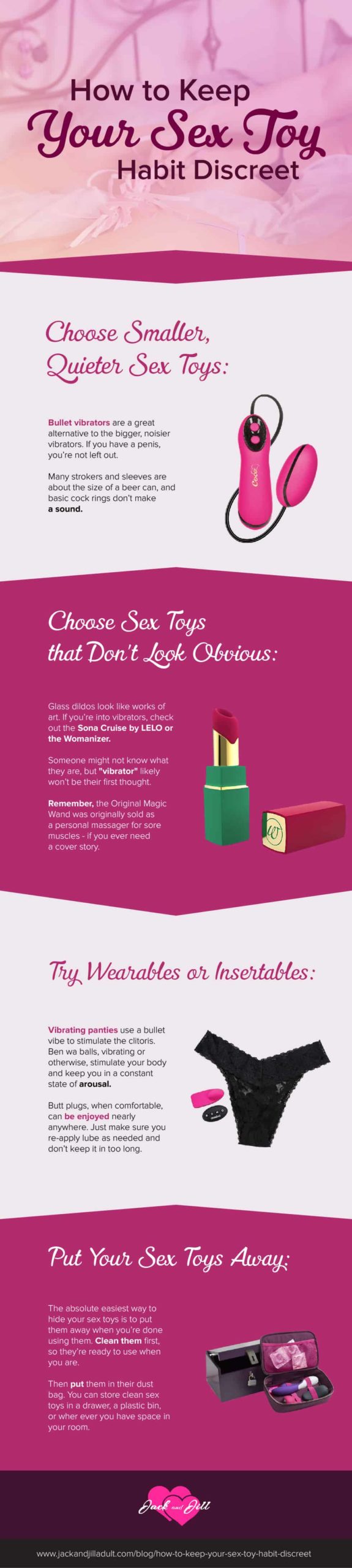 Infographic for How to Keep Your Sex Toy Habit Discreet