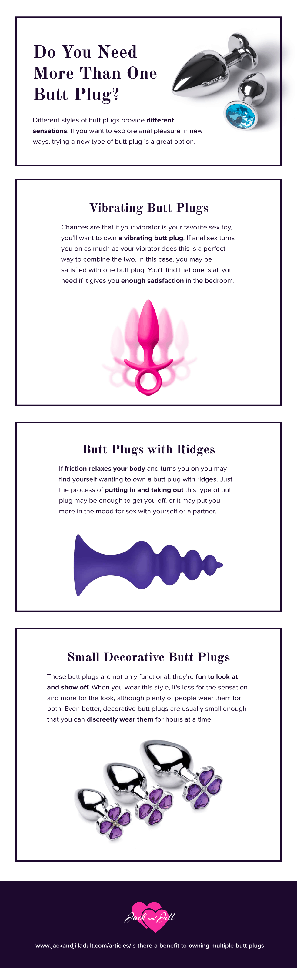 Infographic for Is There a Benefit To Owning Multiple Butt Plugs?