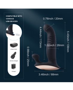 Vibrating Prostate and Perineum Massager diagram 2