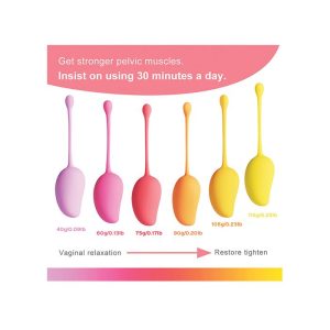 Mango Tropical 6 Weighted Kegel Ball Exercise Set Infographic 2