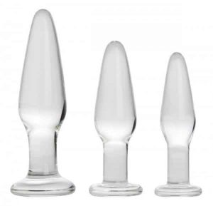 Prisms Erotic Glass Dosha Anal Plug Kit