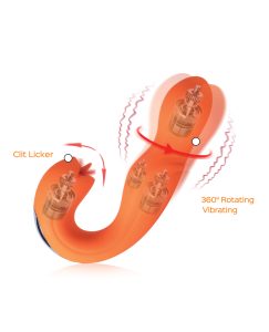 Joi Rotating Head G Spot Vibrator Clit Licker diagram