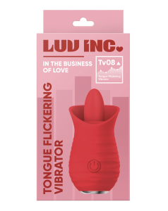 Luv Inc. Tongue Flickering Vibrator – Red