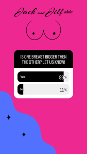 Breast Asymmetry infographic from independent research by Jack and Jill Adult