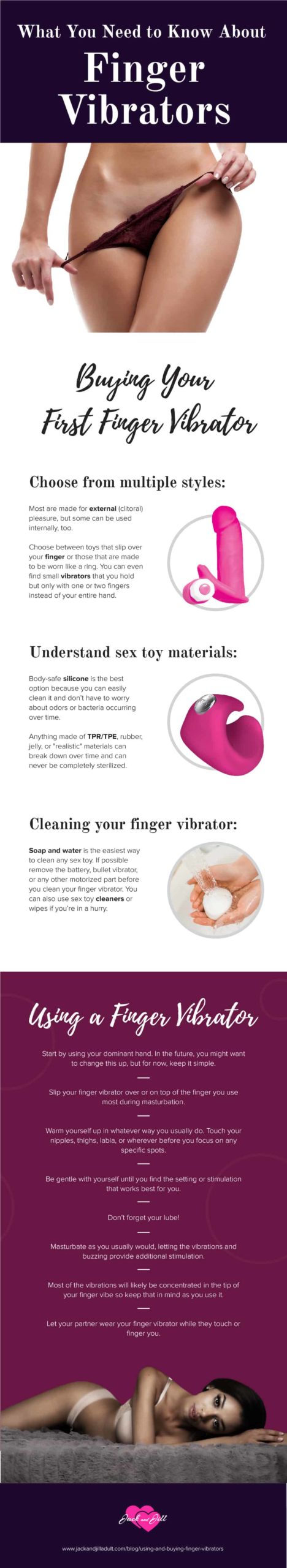 Infographic for Using and Buying Finger Vibrators: What You Need to Know