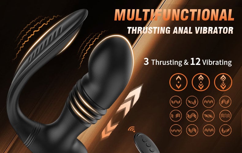 MULTIUNCTIONAL THRUSTING ANAL VIBRATOR 3 Thrusting 12 Vibrating